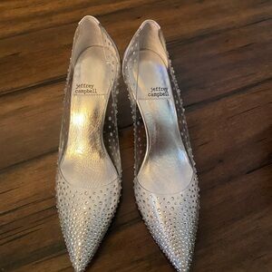 Jeffrey Campbell Silver Studded Heels